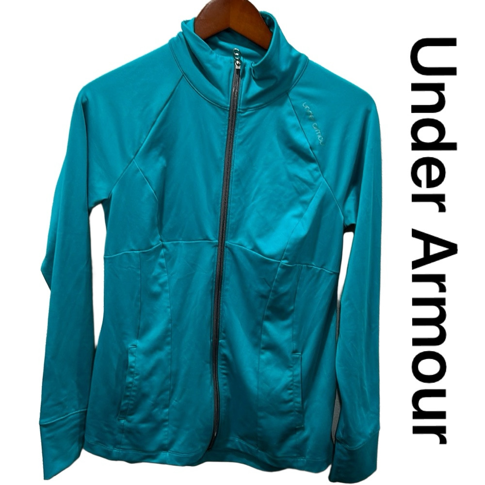 Under Armour  long sleeve top size M GUC turquoise green…